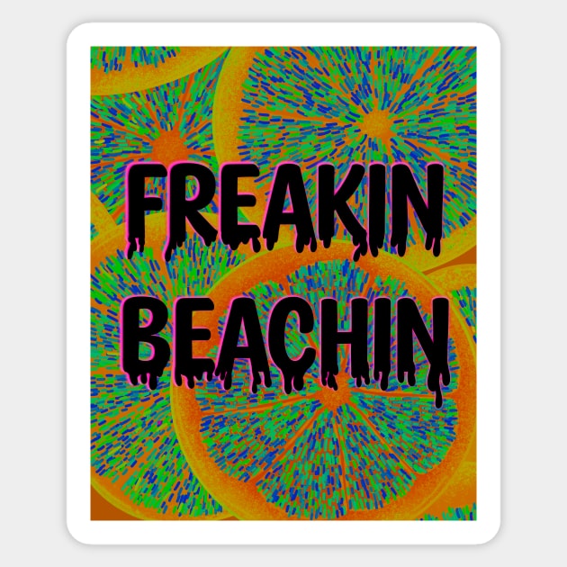 Freakin Beachin V2 Sticker by DRHArtistry